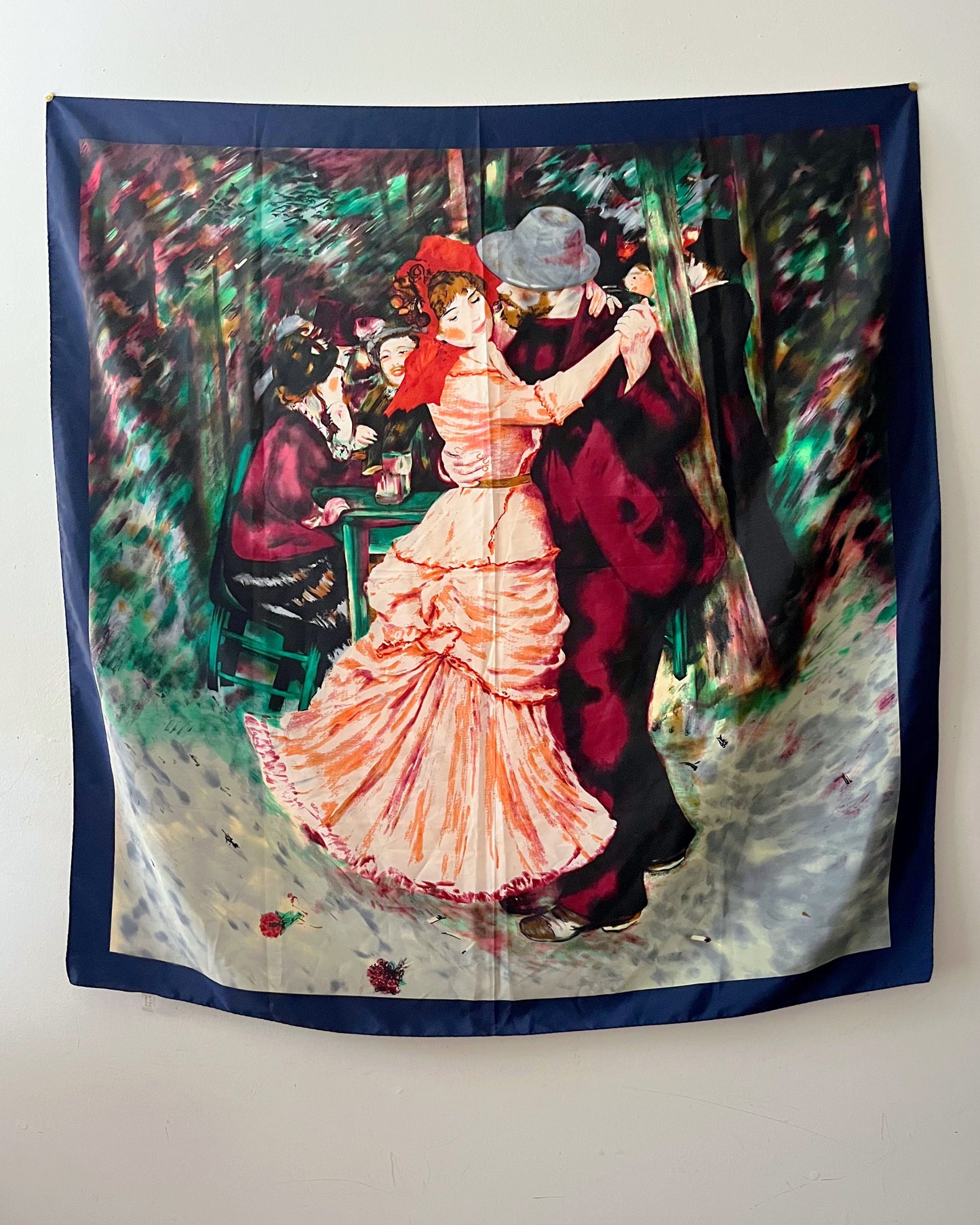 Renoir Painting Novelty Silk Square Scarf