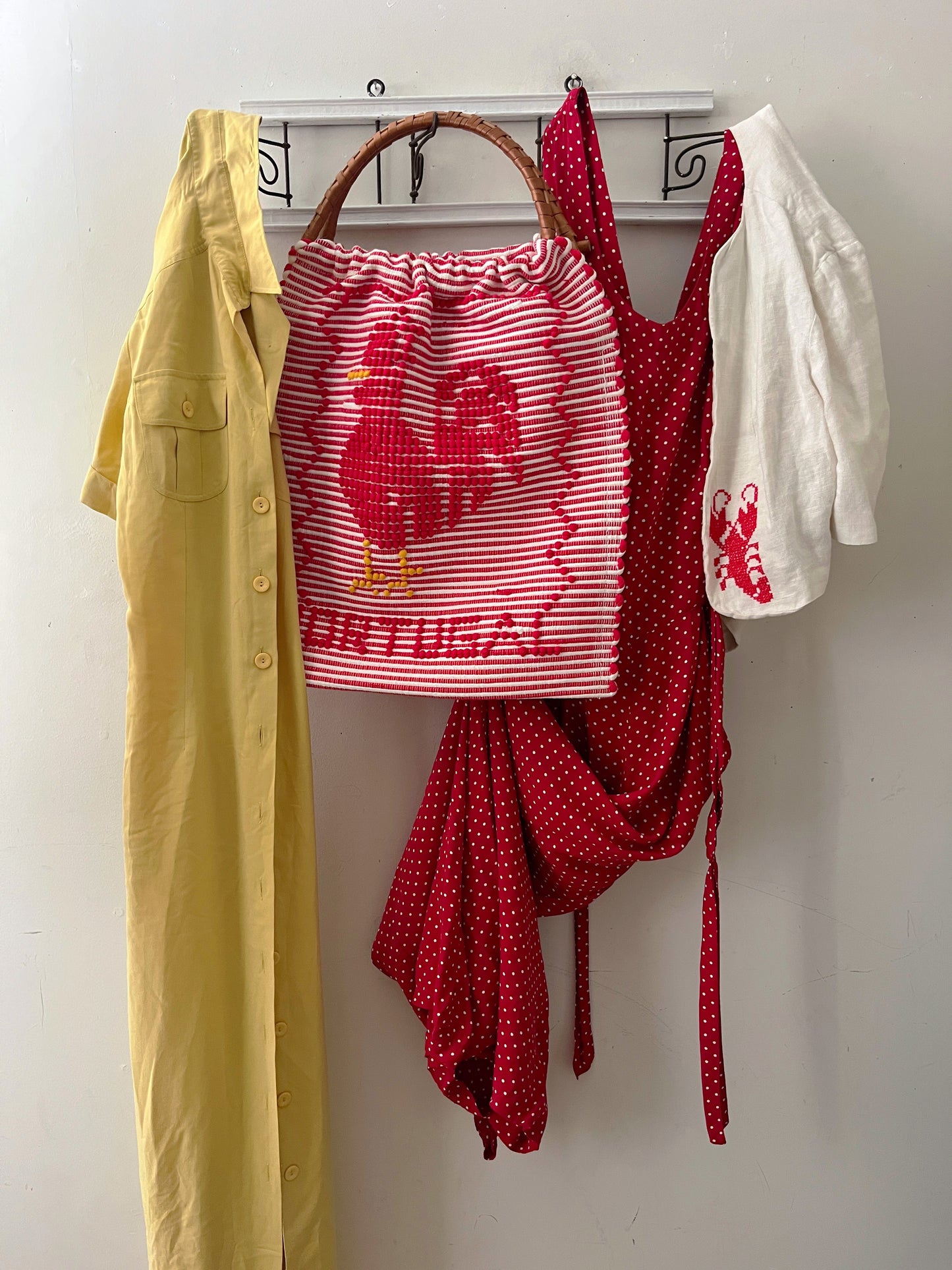 Mid Century Red Rooster Bag