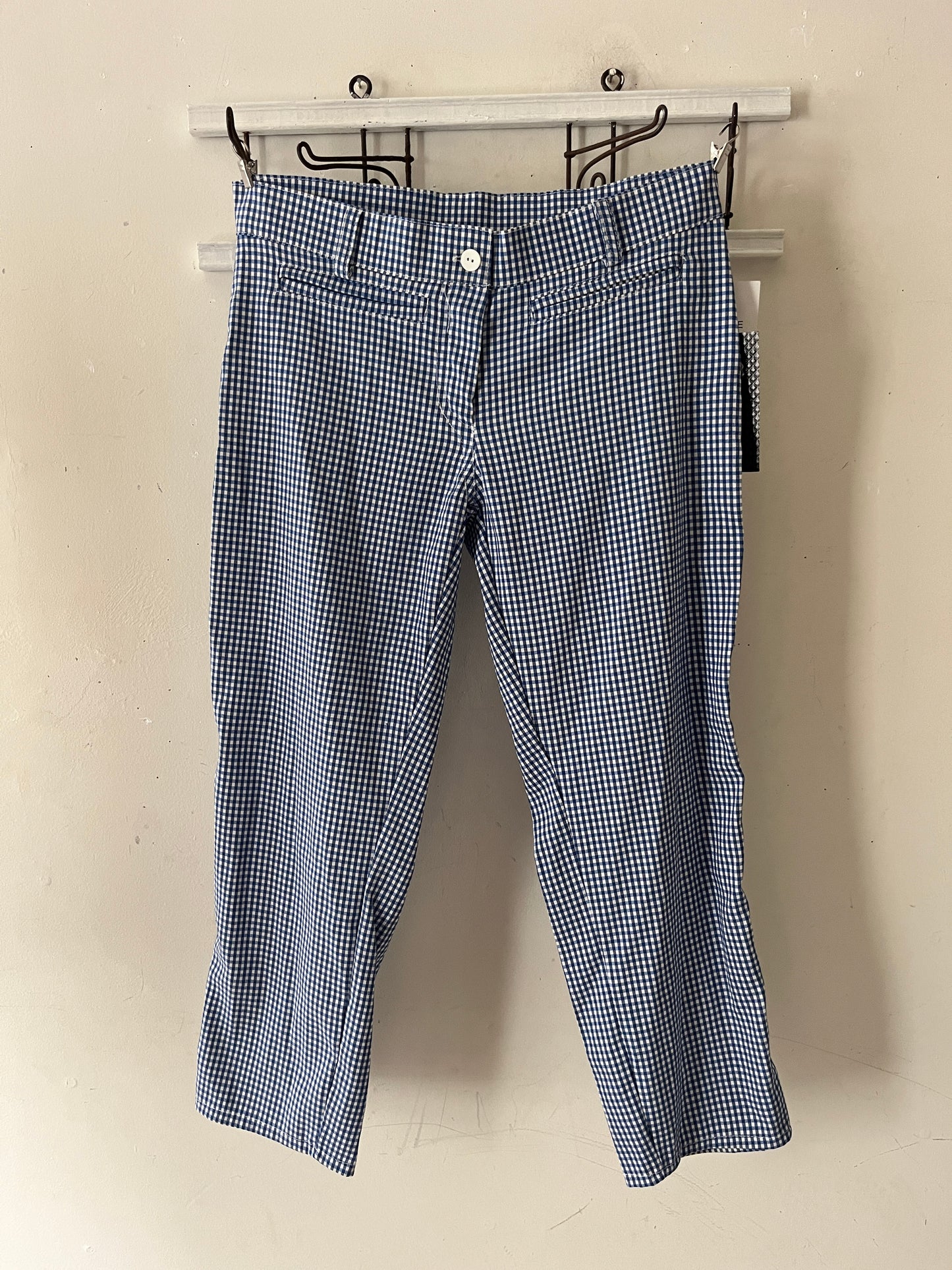 Italian Gingham Capri Pants