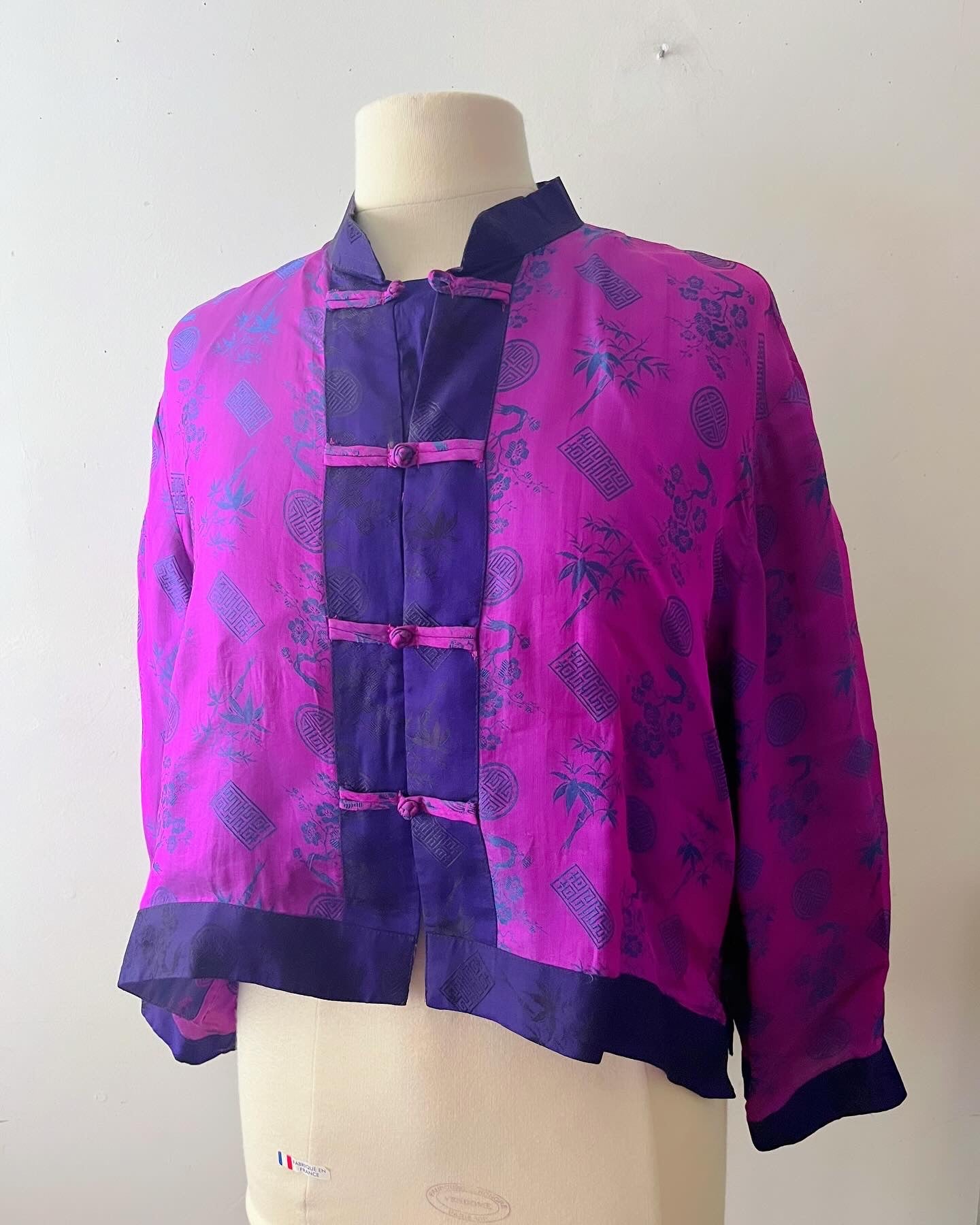 Silk Fire Airy Top- Magenta Purple