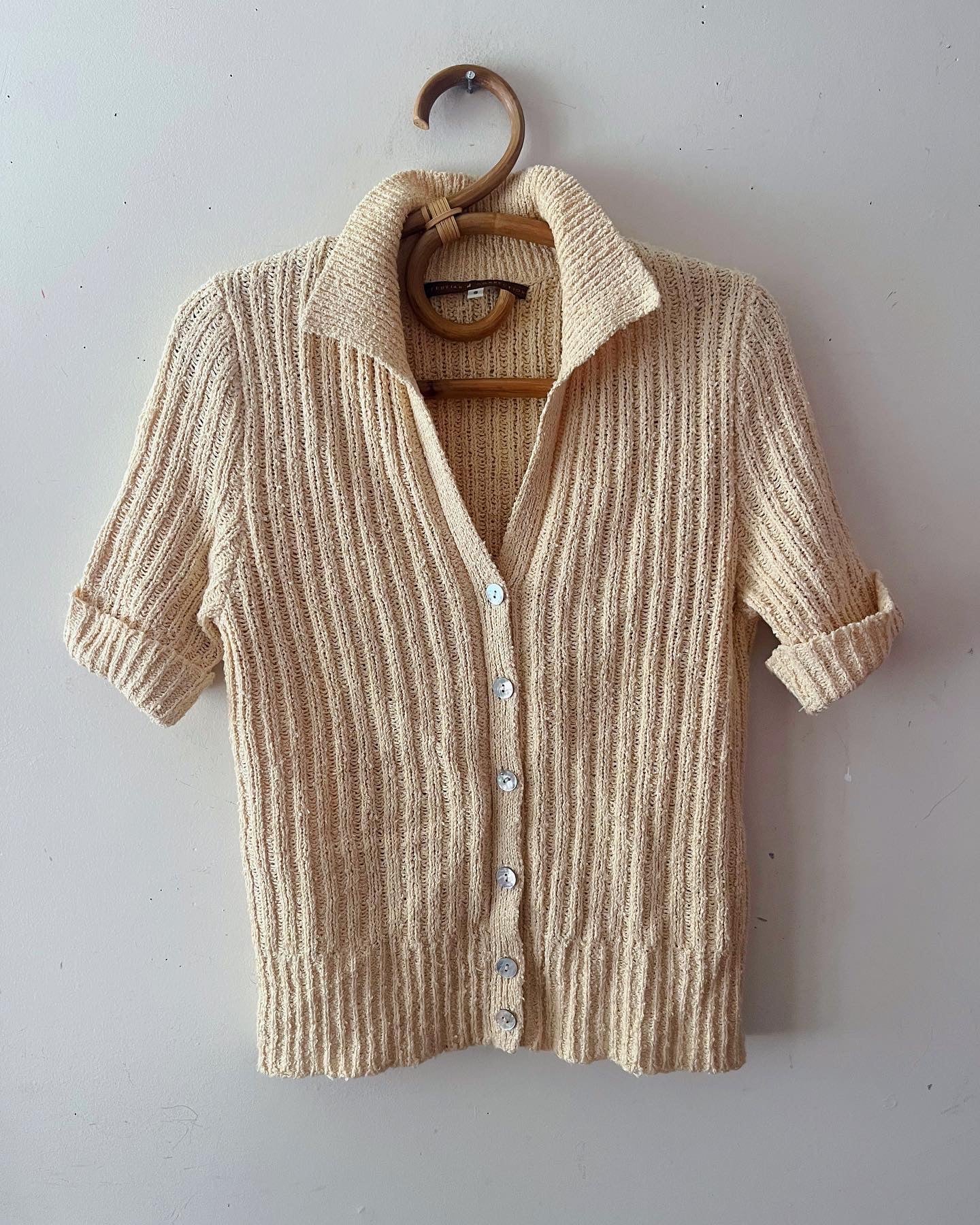 Peruvian Textured Knit Cardigan Top
