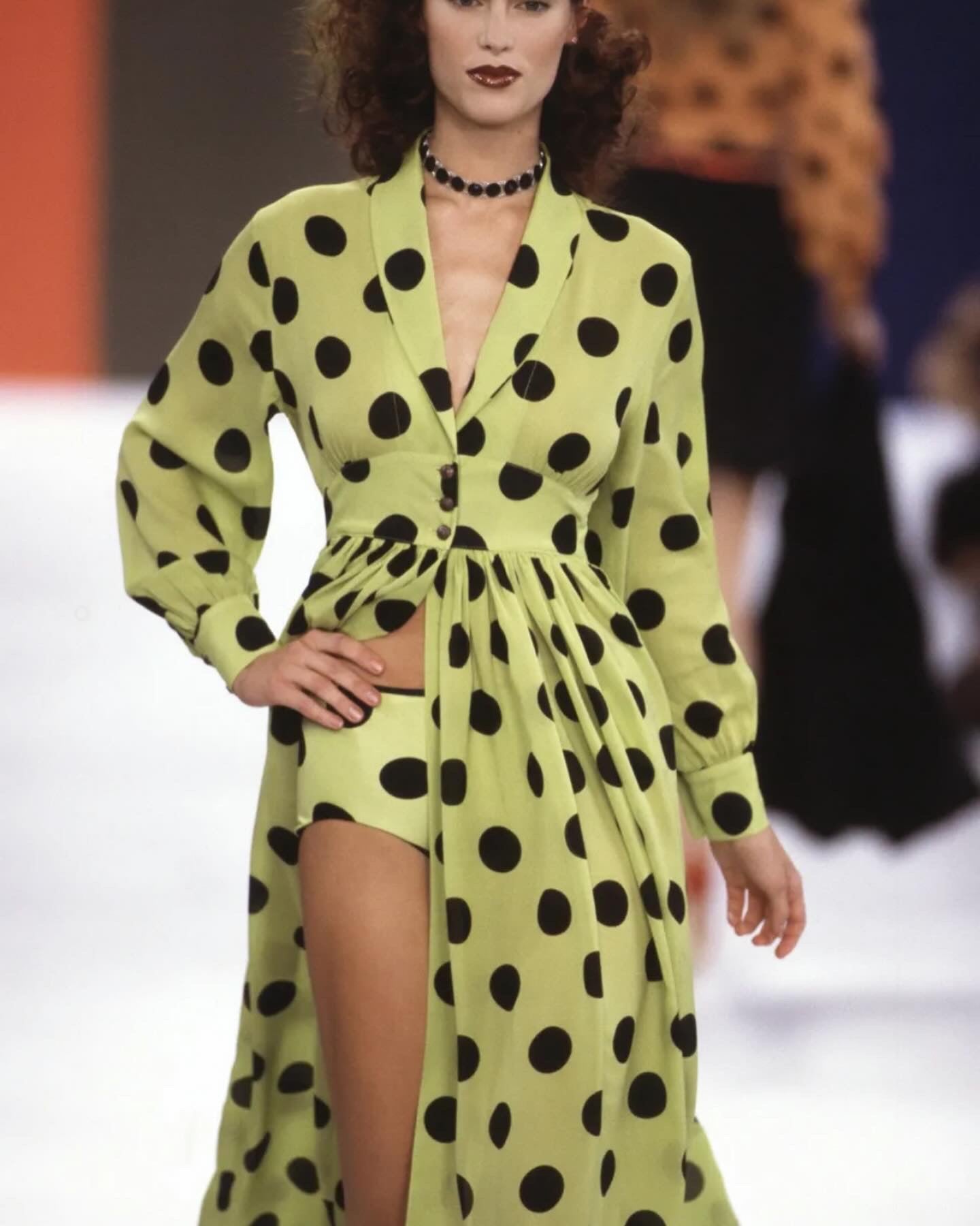 Todd Oldham Runway Polka Dot Duster Dress| Small