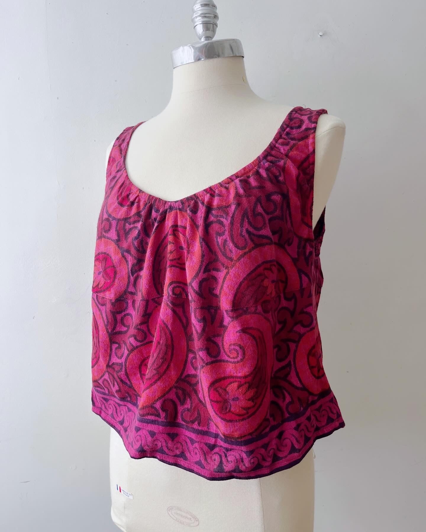 Babydoll Block Print Top| Large