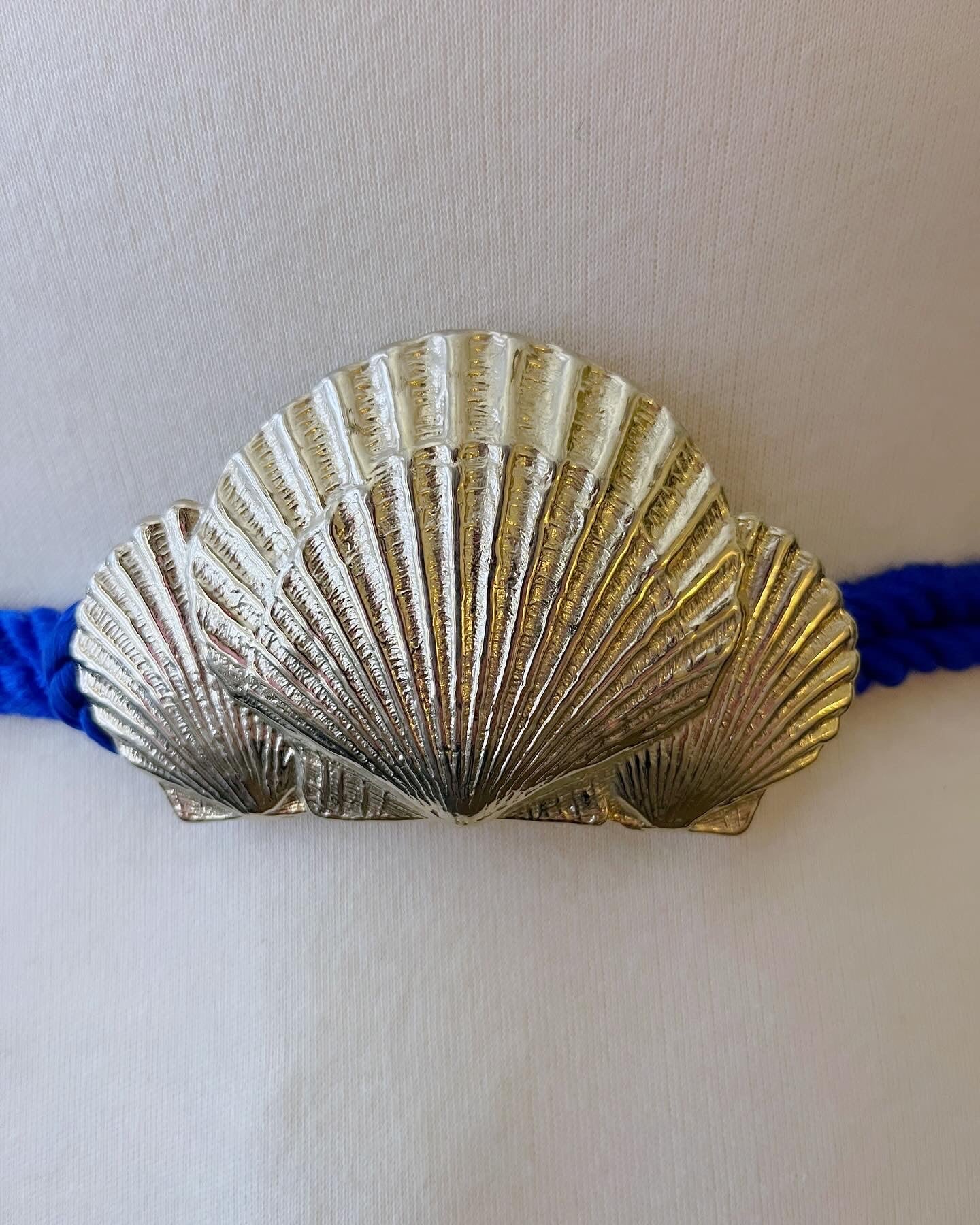 Art Metal Seashells Rope Belt
