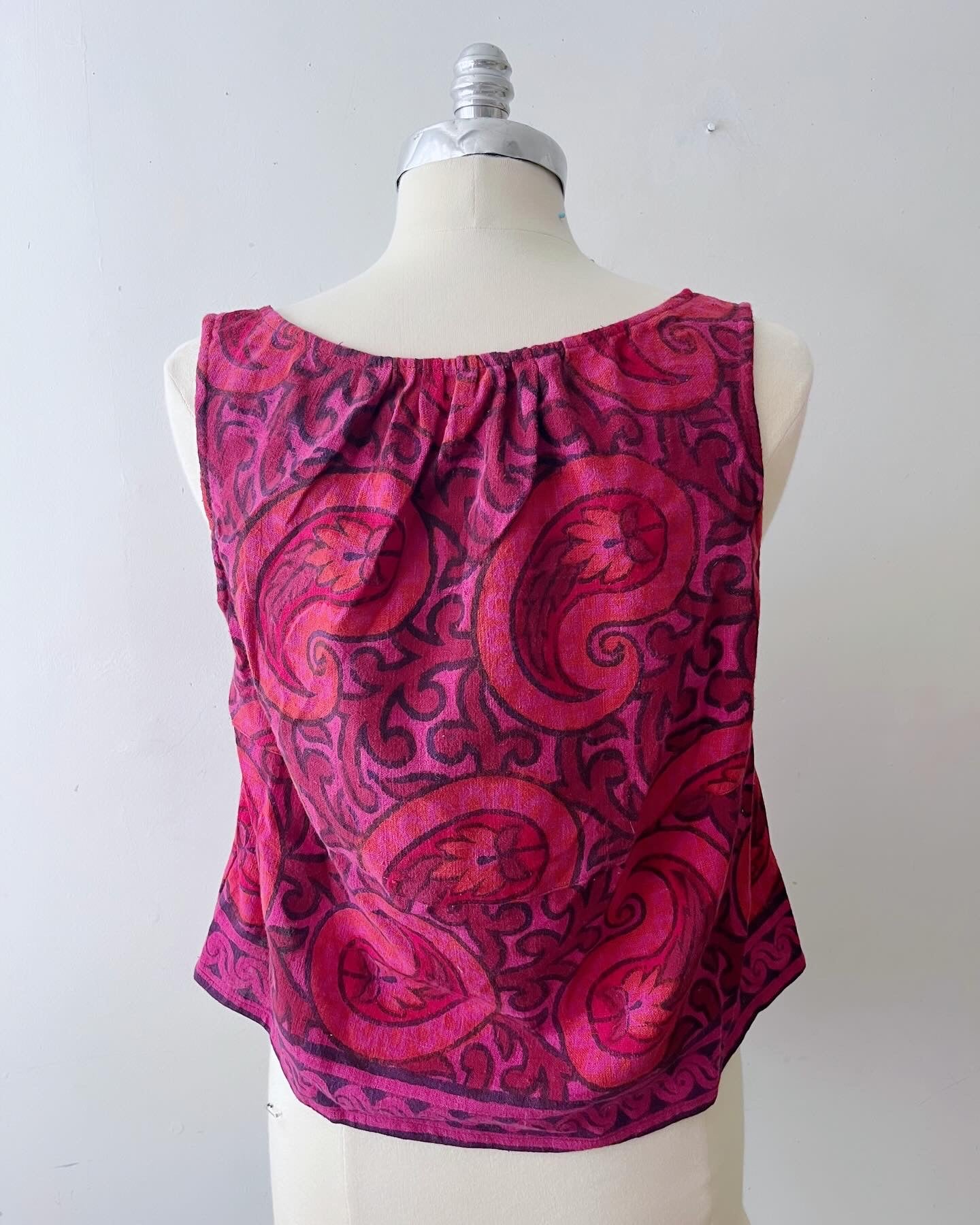 Babydoll Block Print Top| Large