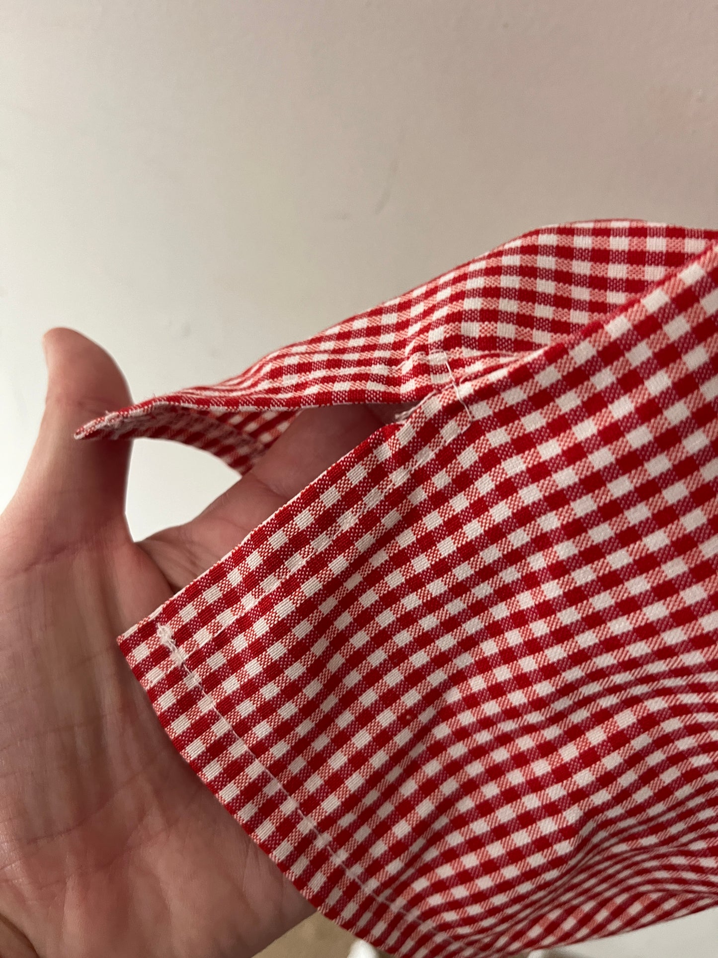 Italian Red Gingham Capri Pants| S/M