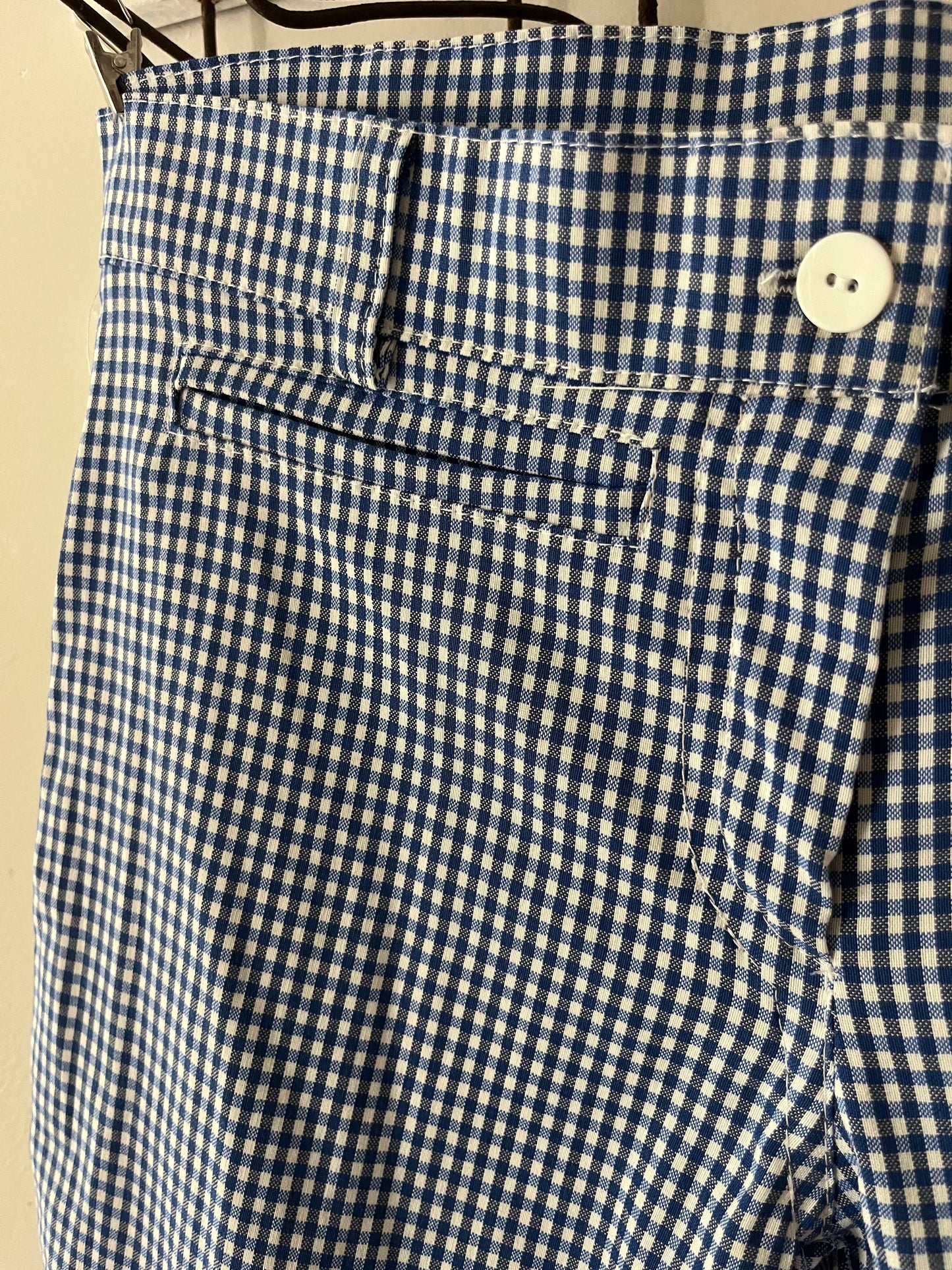 Italian Gingham Capri Pants