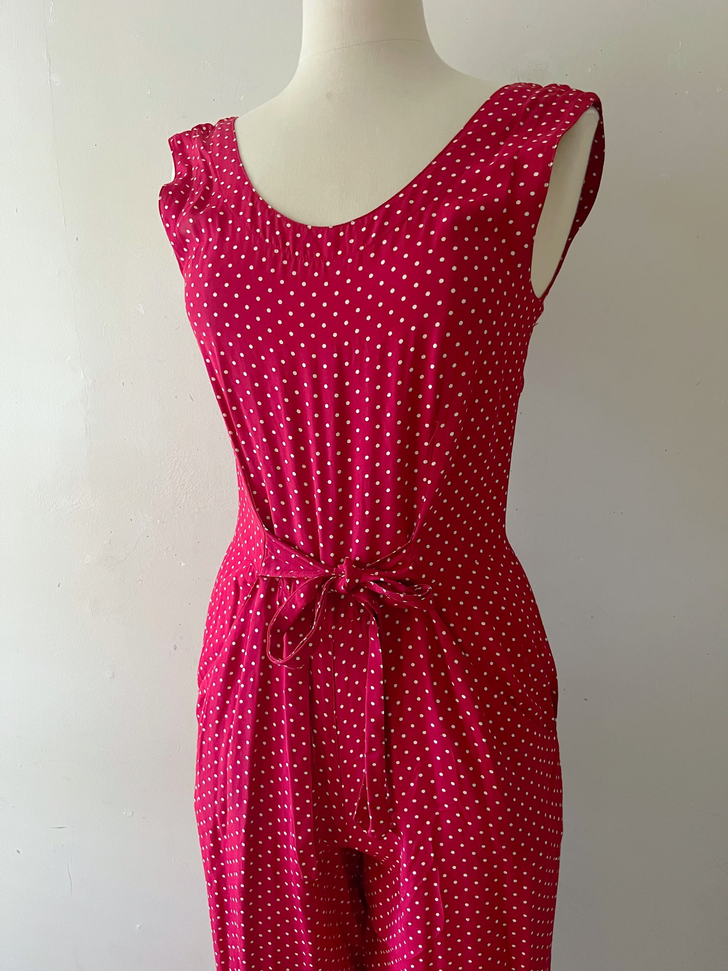 Red Polka Dot Jumpsuit| Small