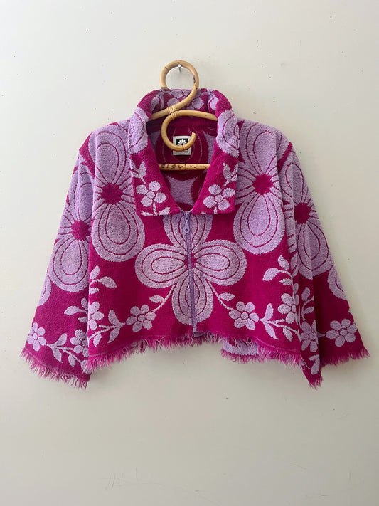 Red Violet Towel Jacket| One Size