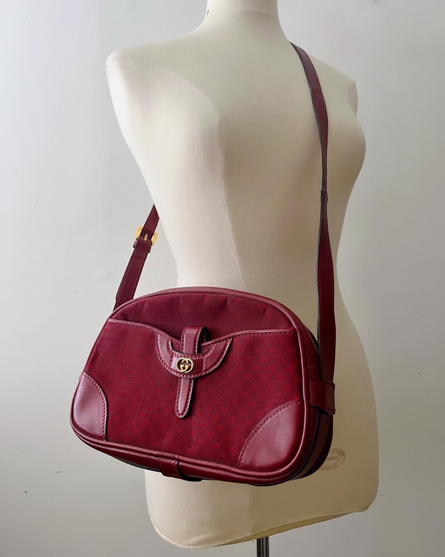 Cherry Wine Gucci Crossbody Purse