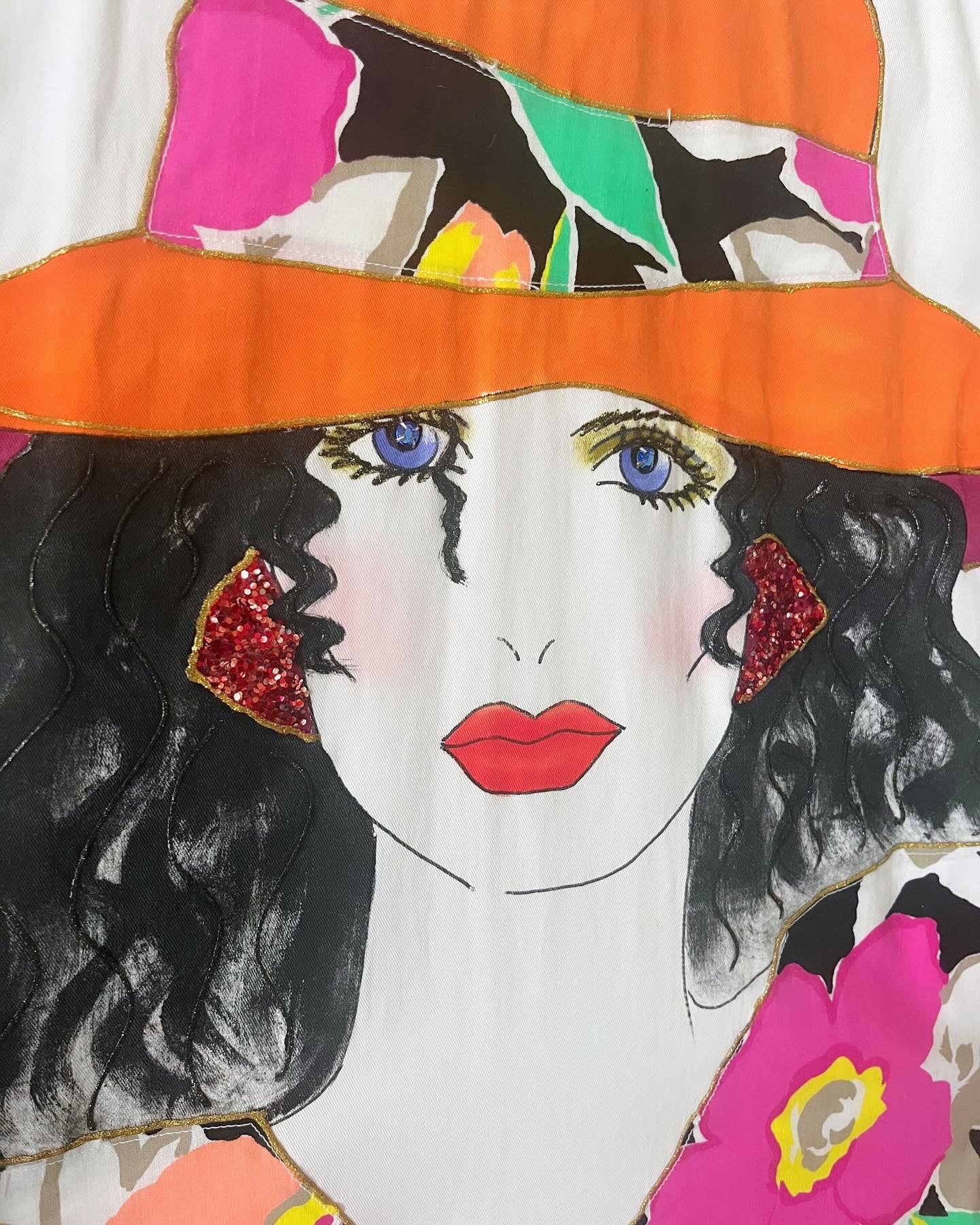 Hand Painted Portrait Shirt| One Size