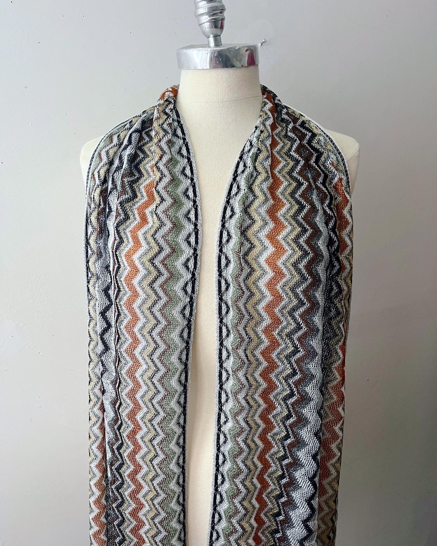 Missoni Foulard Long Fringed Scarf