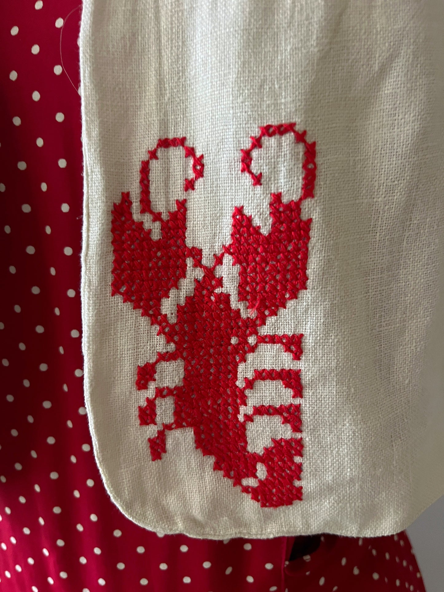 Lobster Cross-Stitch Bolero Jacket | S/M