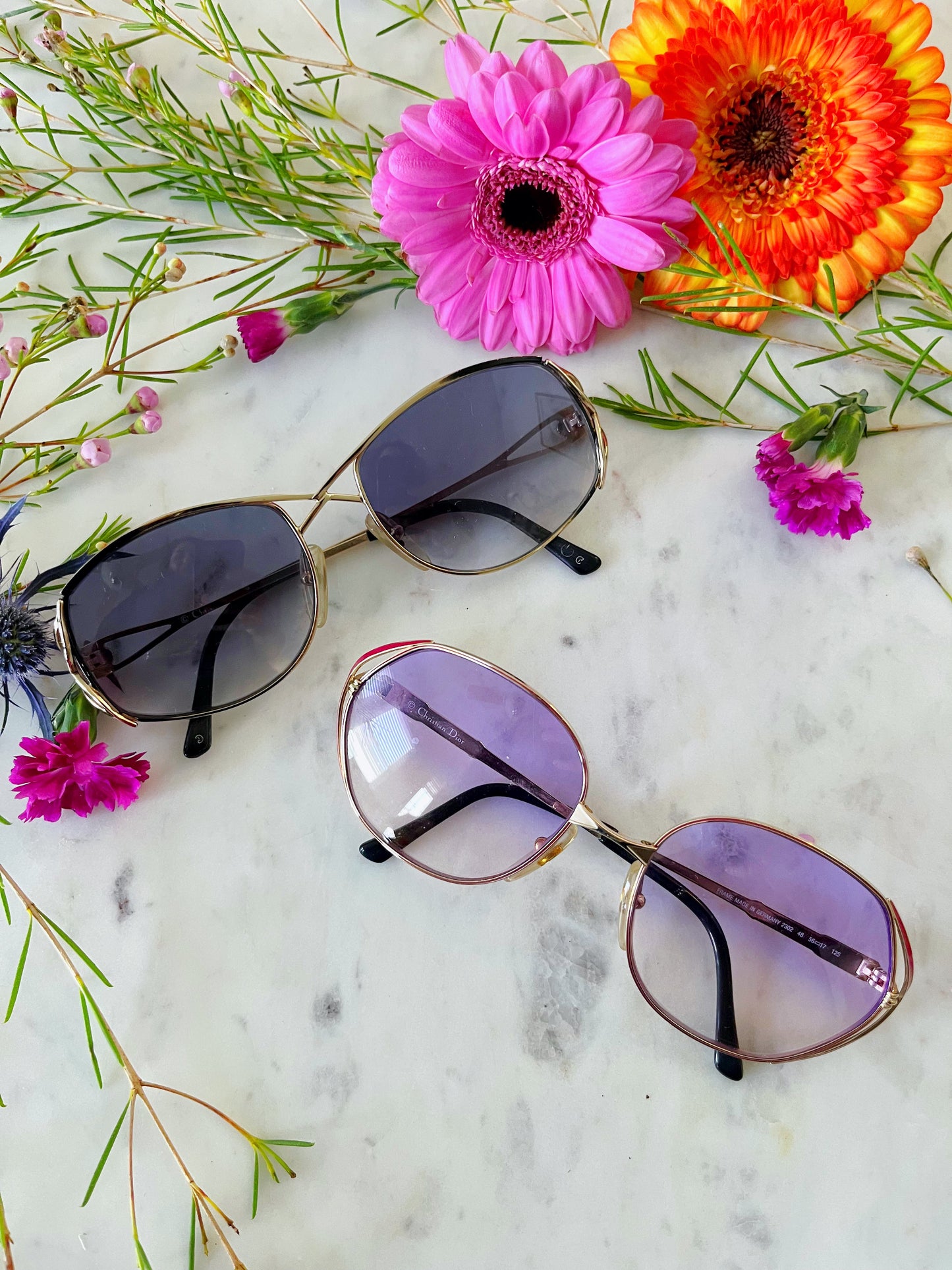 Christian Dior Sunglasses- Deep Pink/Gold