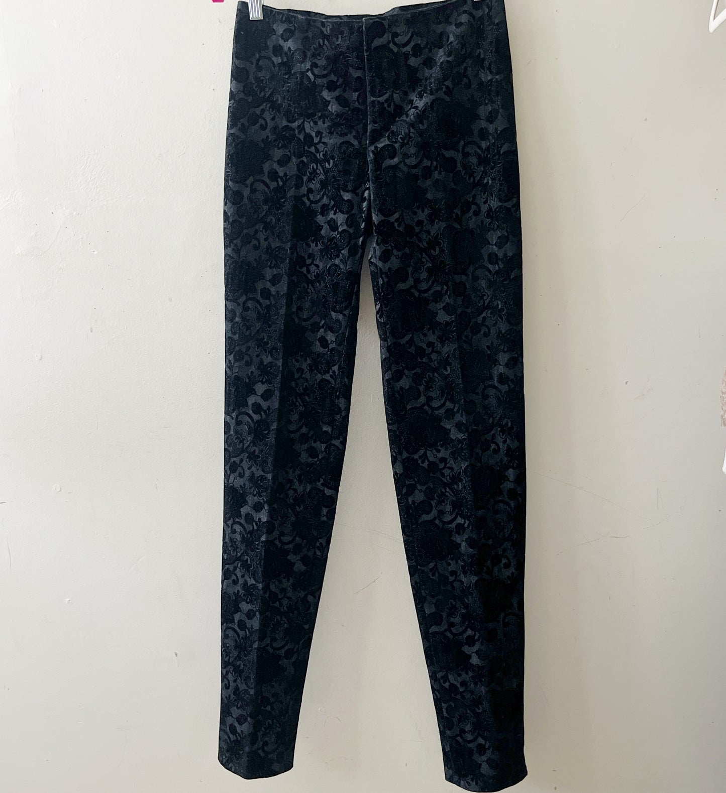 Tark Euro Paisley Velour Denim Pants| Small