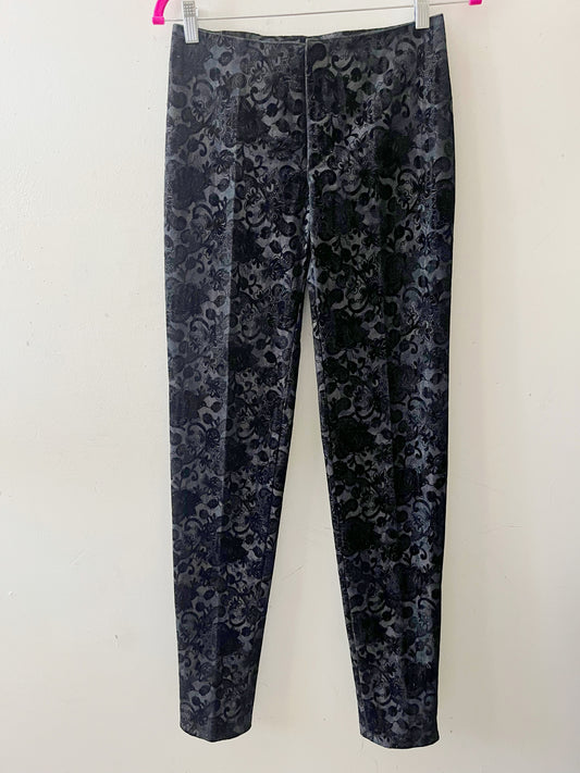 Tark Euro Paisley Velour Denim Pants| Small