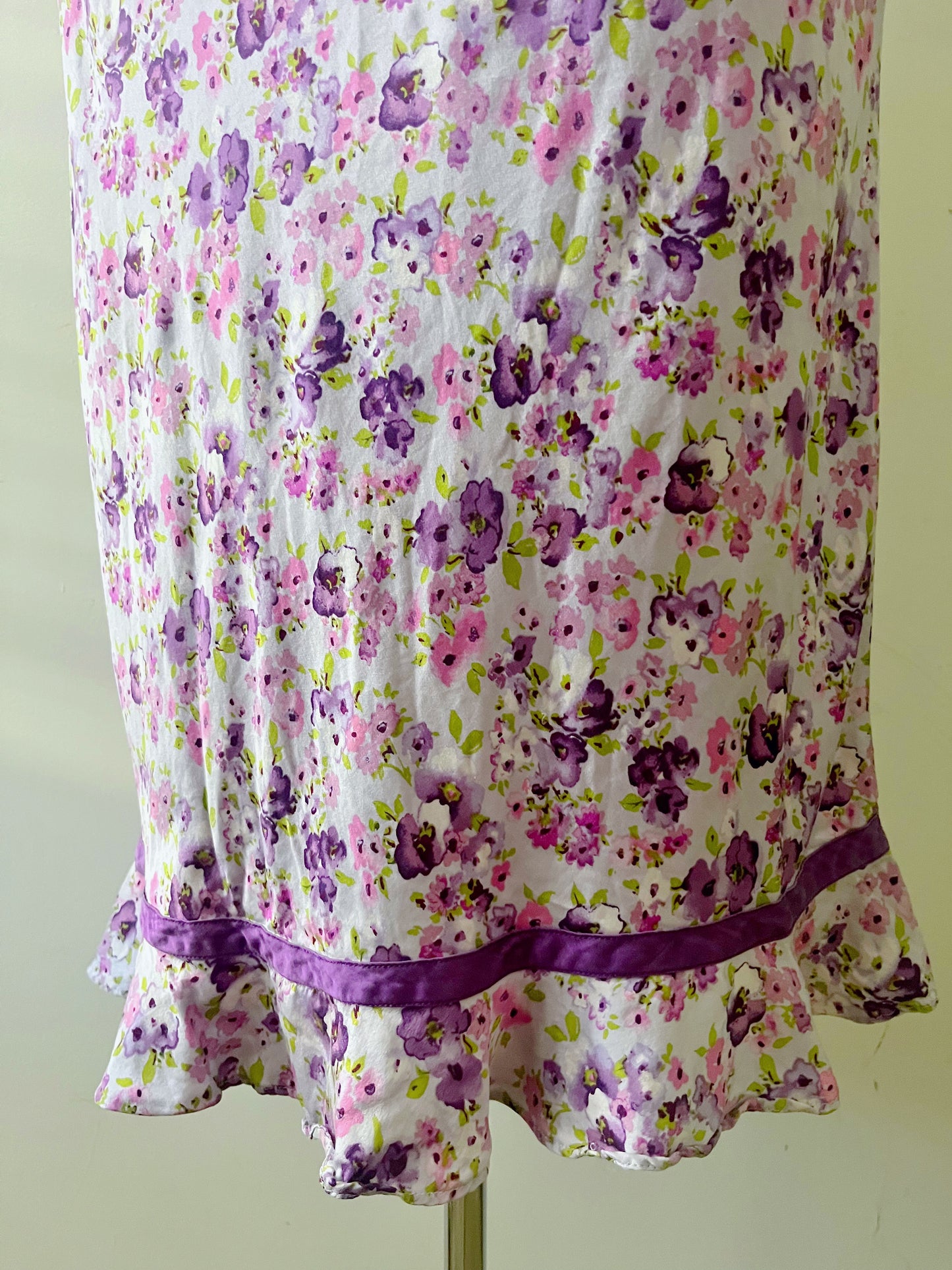 Silk Floral Halter Dress| S/M
