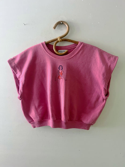 Miss America Modern Crew Sweat Top Rose| M/L