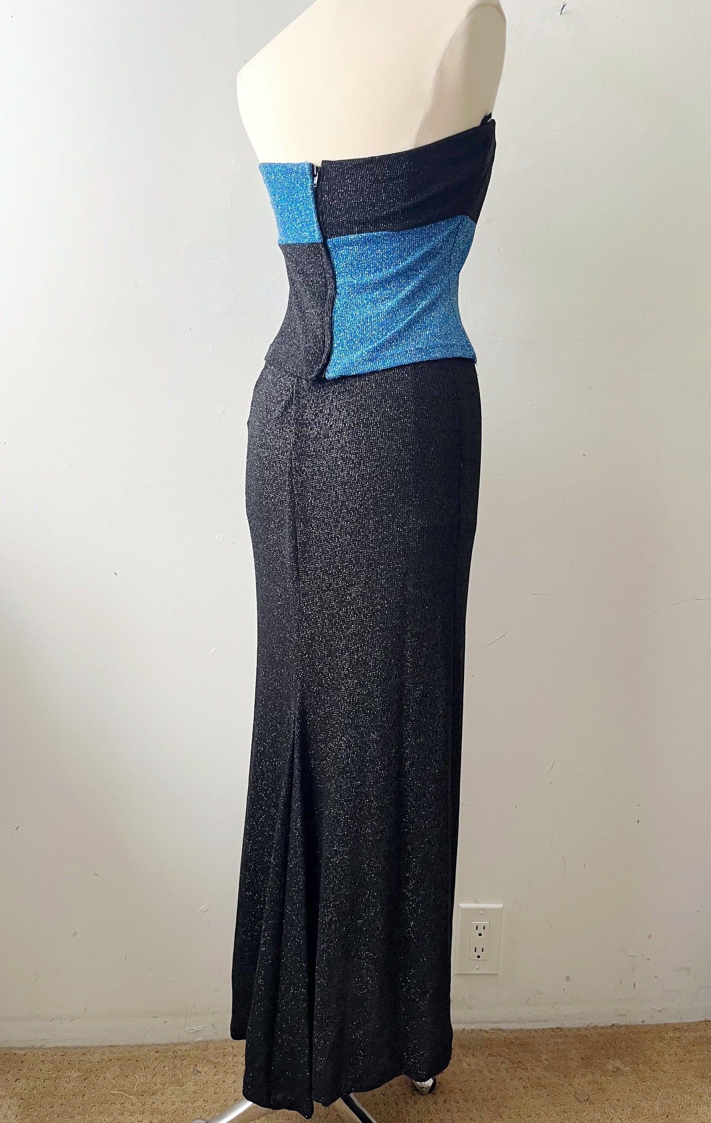 Slinky Metallic Tube Top & Maxi Skirt Set| Medium