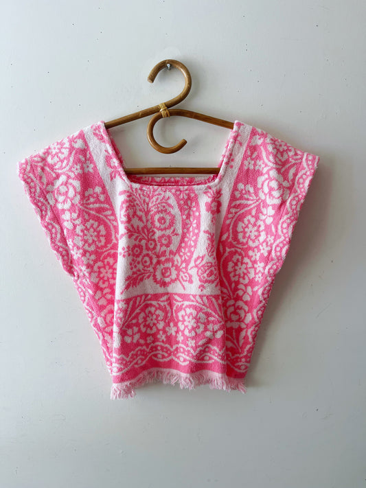 Pink Bandana Towel Top
