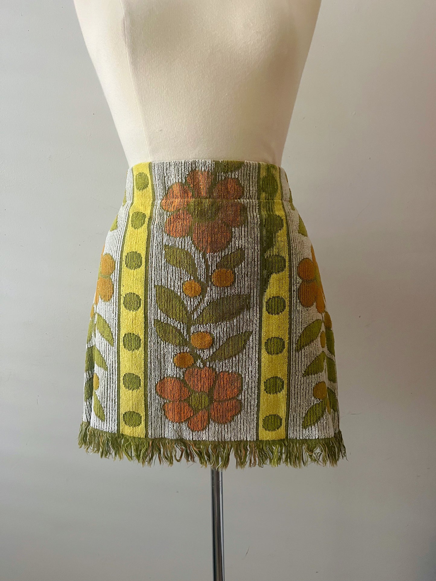 Flower Power Towel Mini Skirt