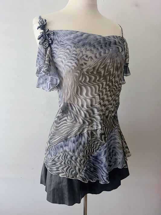 Whimsy Bias Cut Blouse| Medium