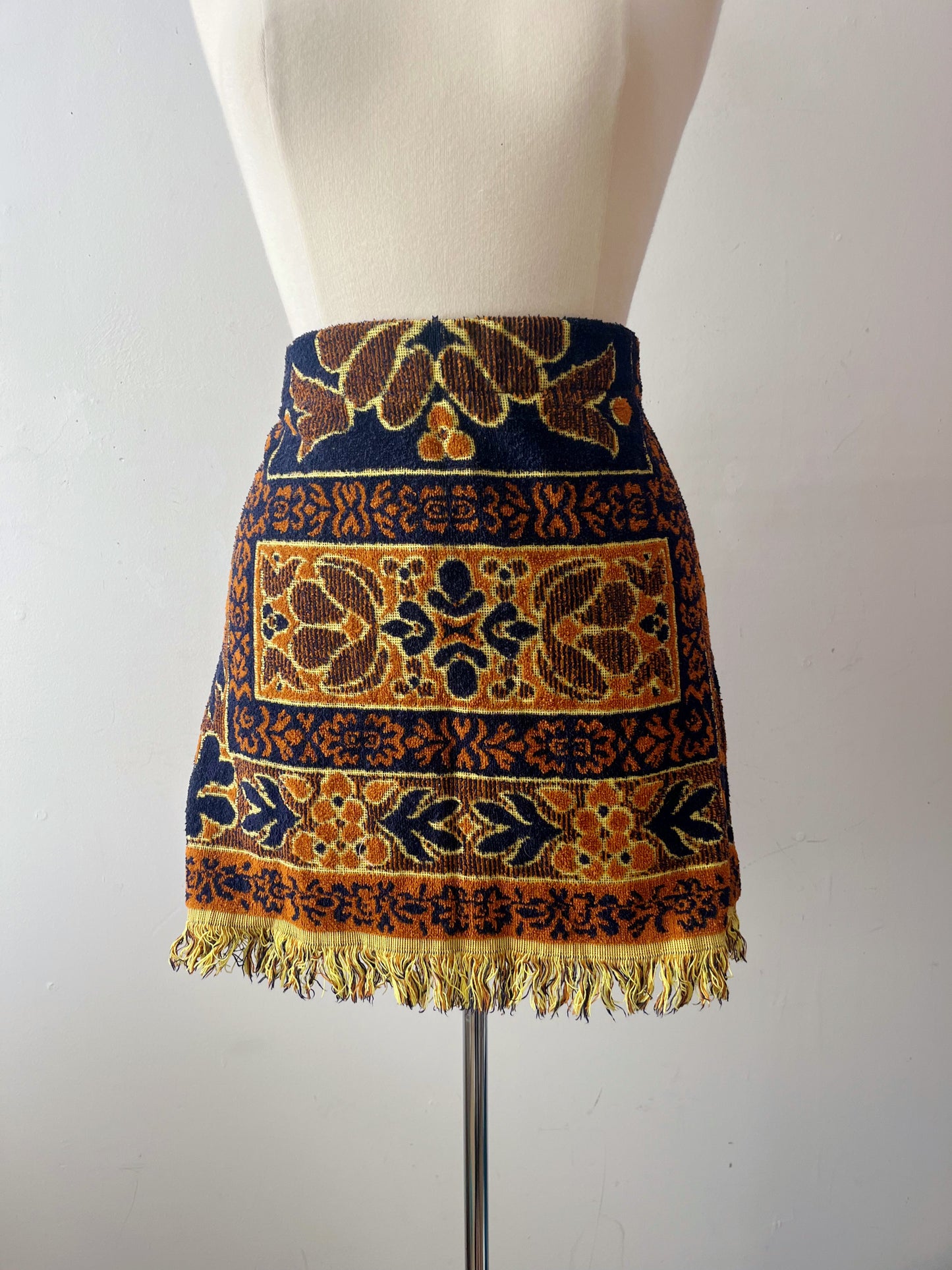 Warm Tiki Towel Mini Skirt