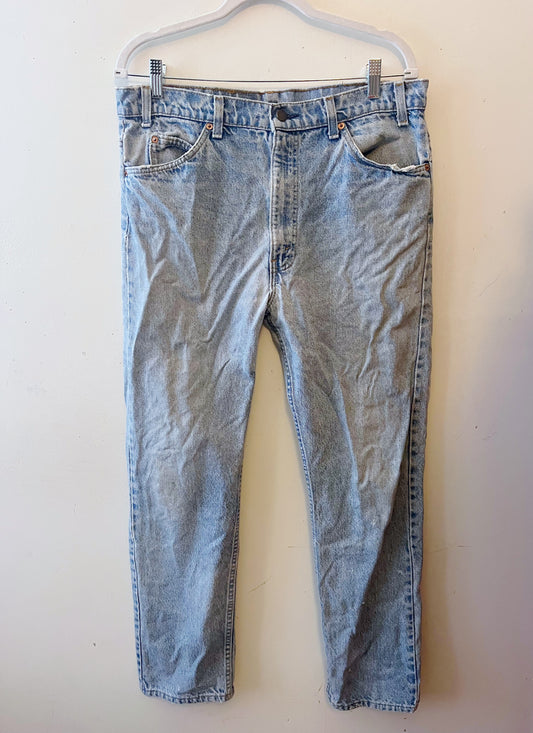 Vintage Levi Denim Blue Jeans- Orange Tab