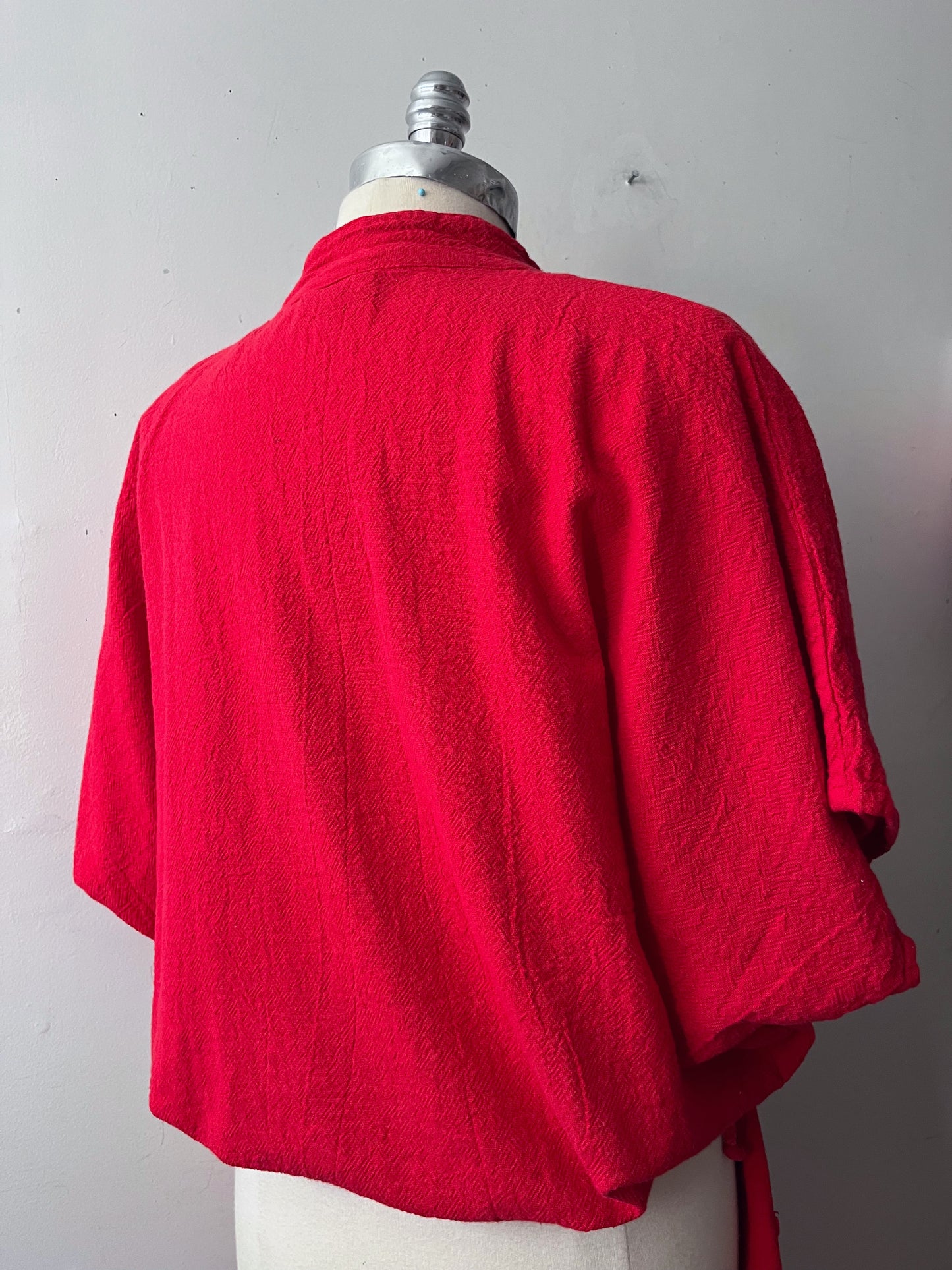 Cotton Canvas Top & Pants Set- Red| S/M