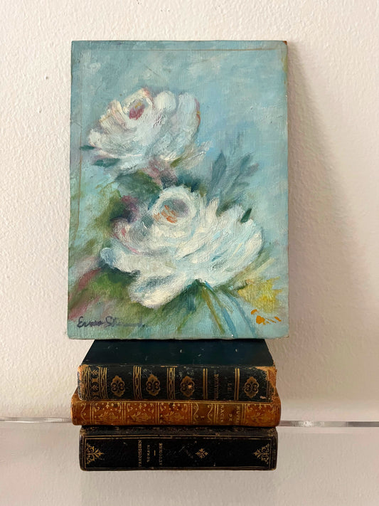 Floral Painting- Turquoise Blossoms