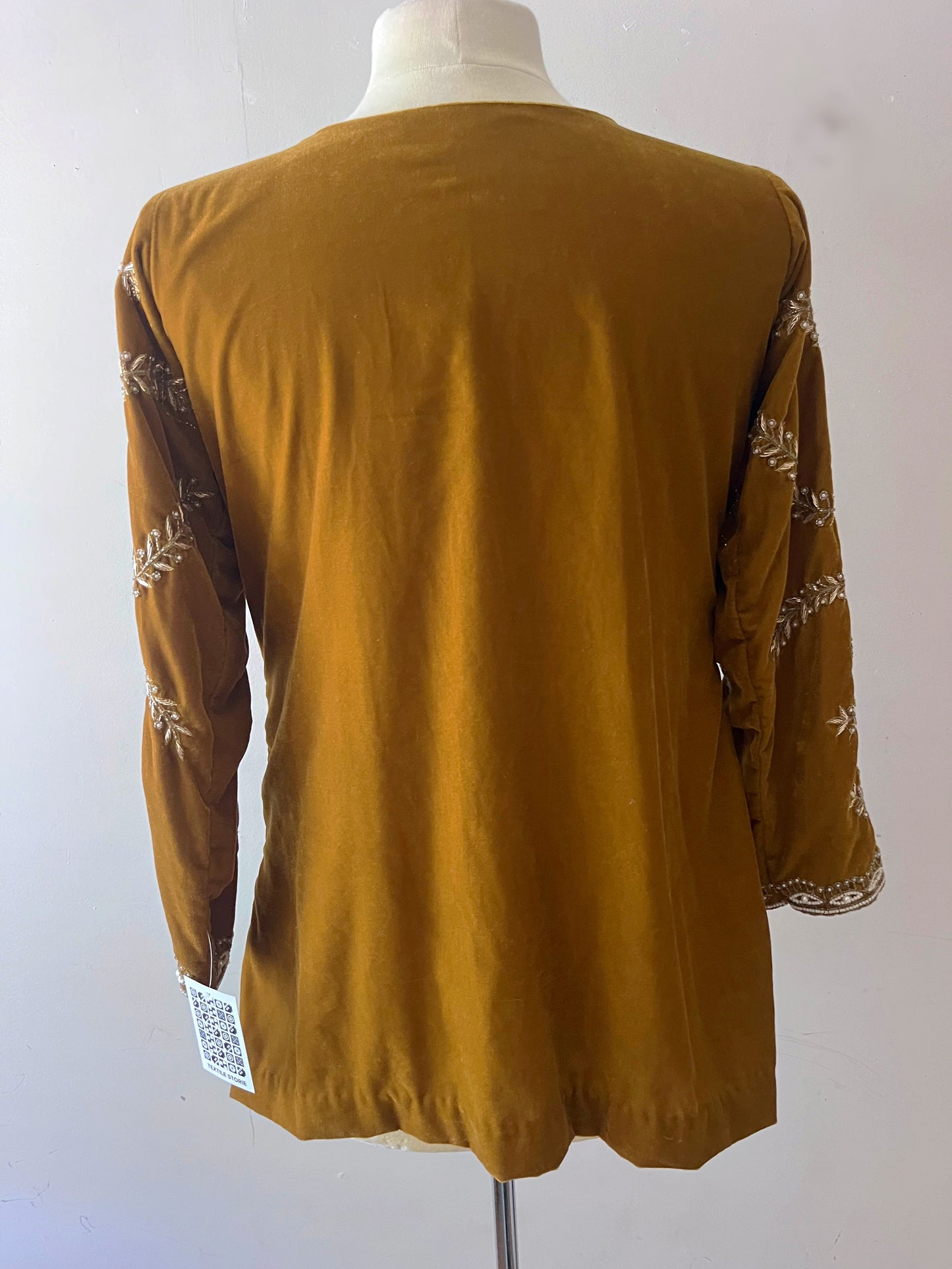 Velvet Beaded & Sequined Cardigan Jacket| S/M