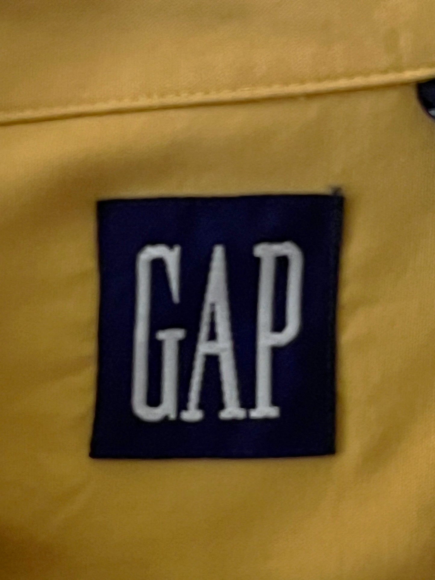 Vintage 90s GAP Mustard Yellow Button Down Shirt| Medium