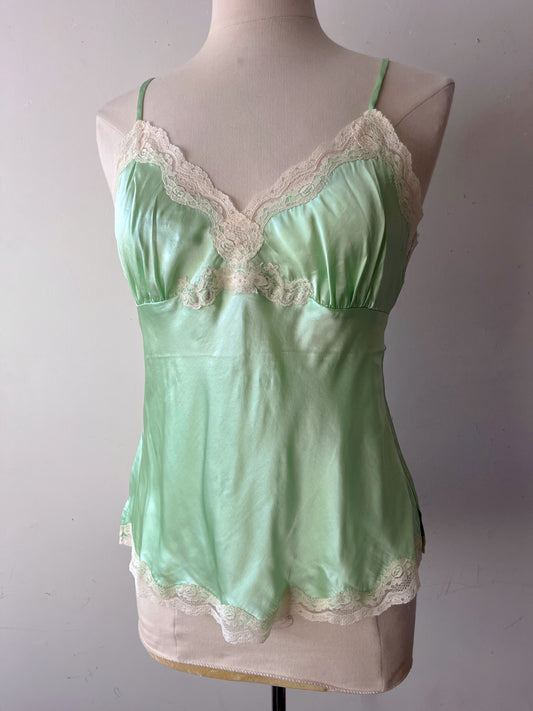 Mint Green Silk Cami