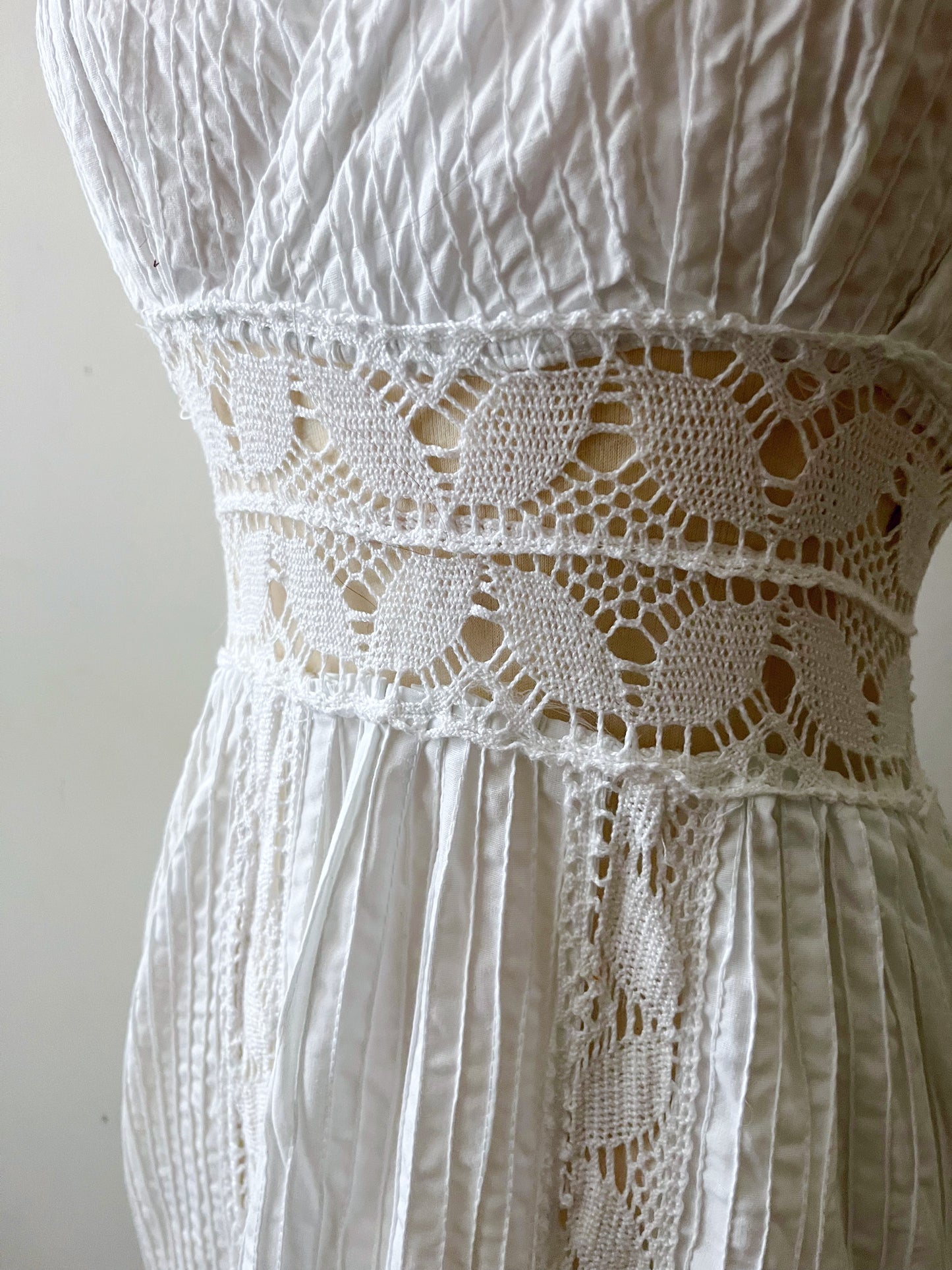 Mexican Wedding Lace Halter Dress| S/M