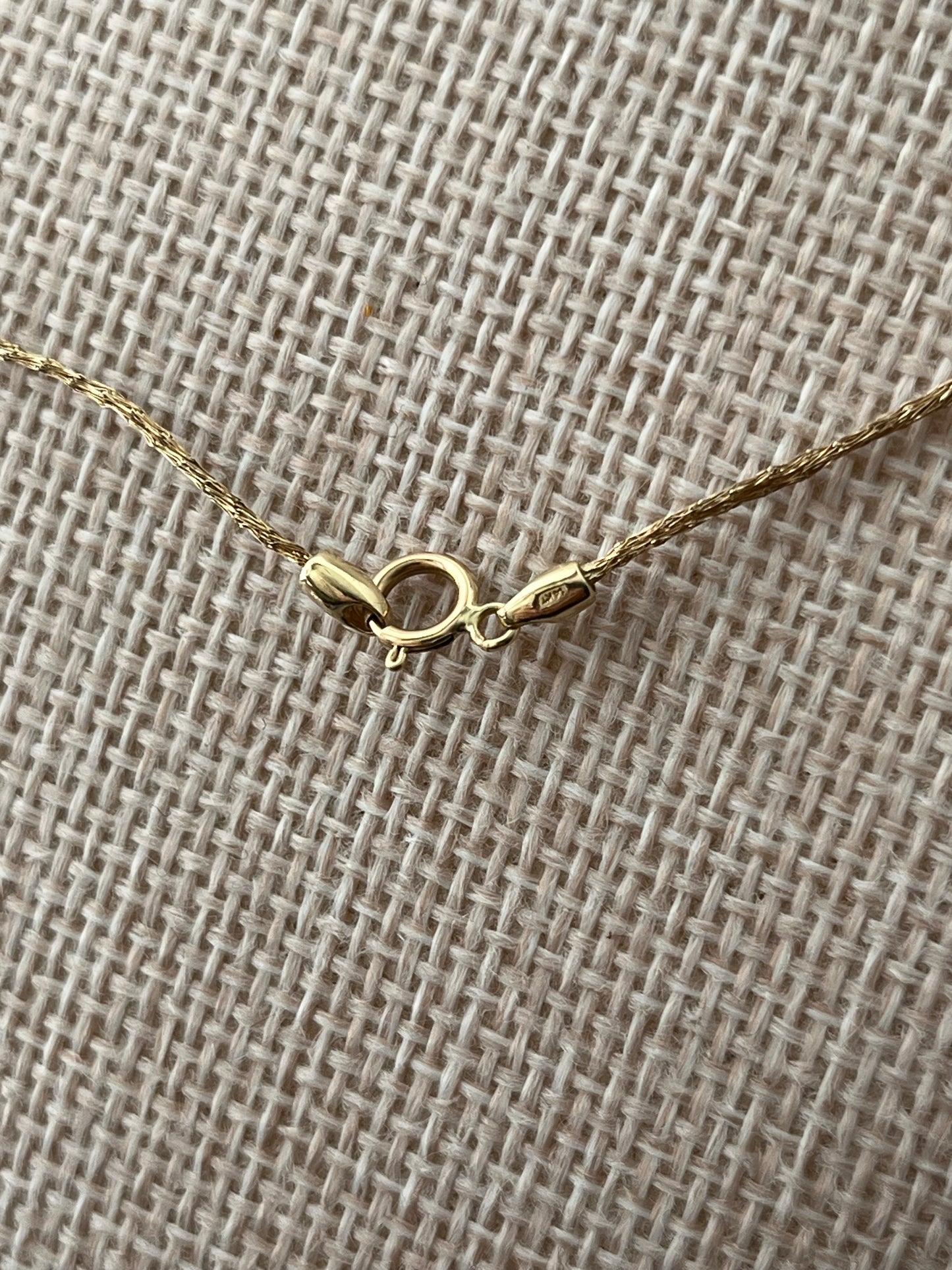 Fishnet Fine Gold 14K Crystal Wrapped Necklace| Marquise Stones