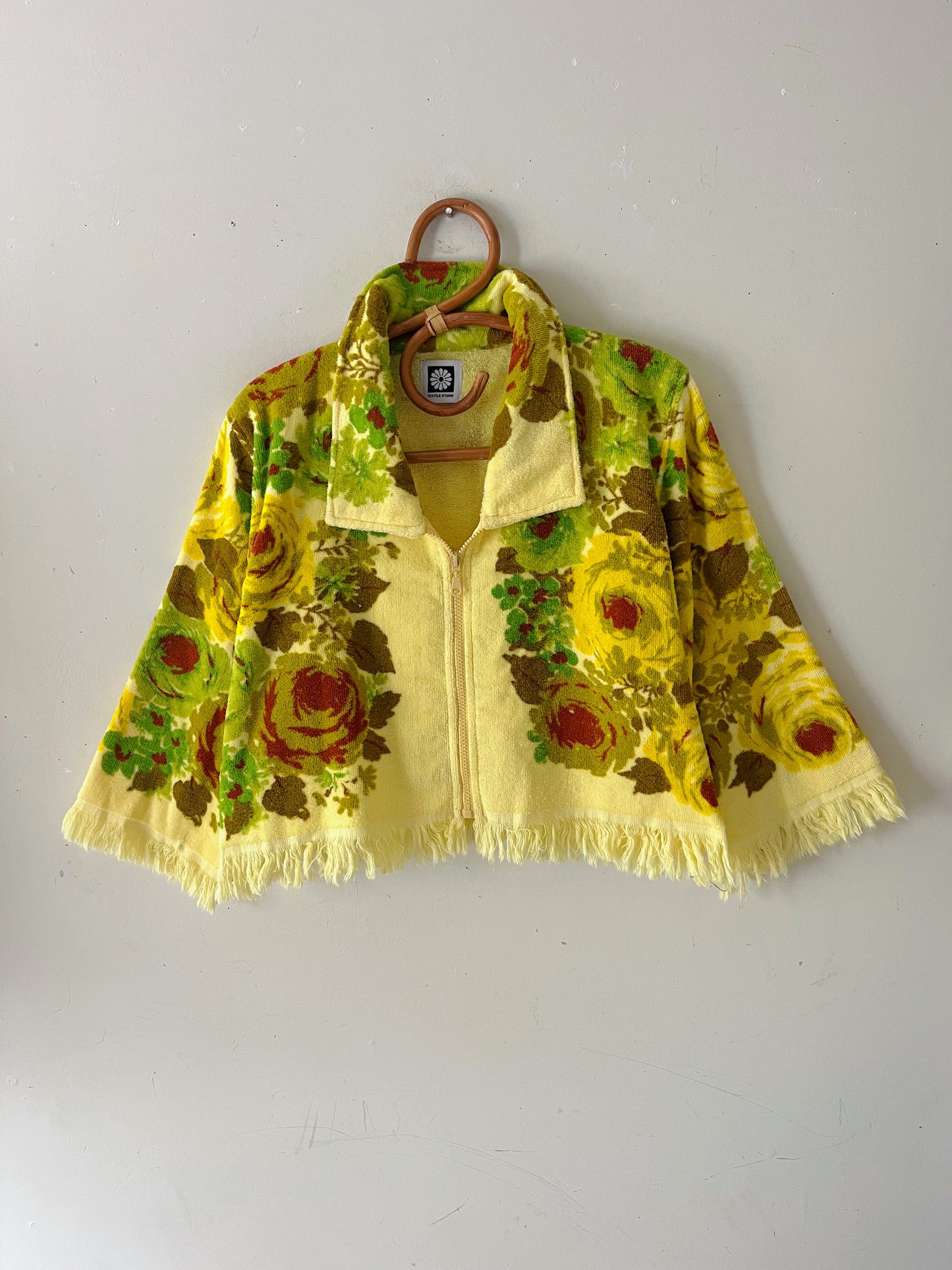 Vintage Rose Towel Jacket | S/M