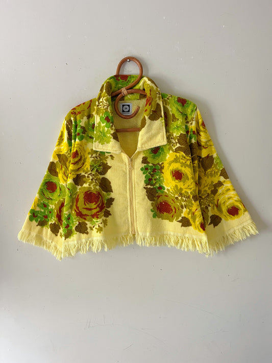 Vintage Rose Towel Jacket | S/M