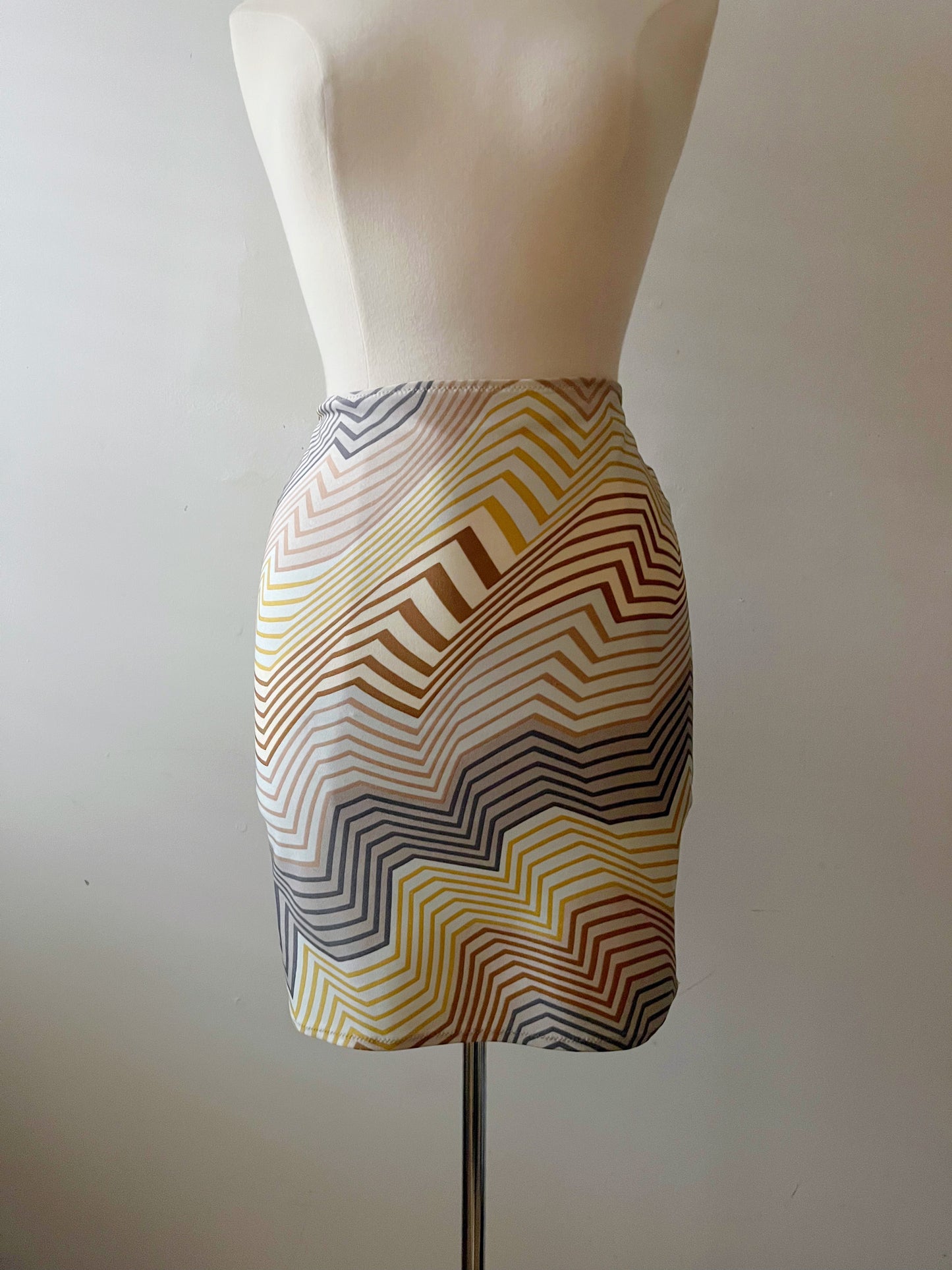 Missoni Nylon Neutral Mini Skirt
