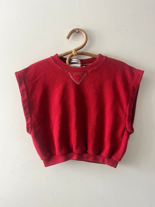 Modern Crew Sweat Top Red| One Size