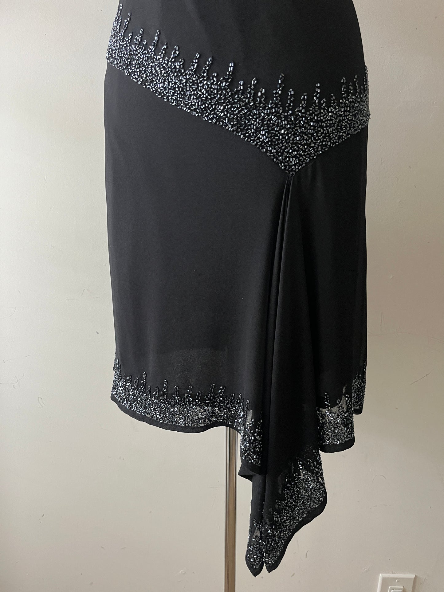 Black Beaded Fairy Dress | Medium