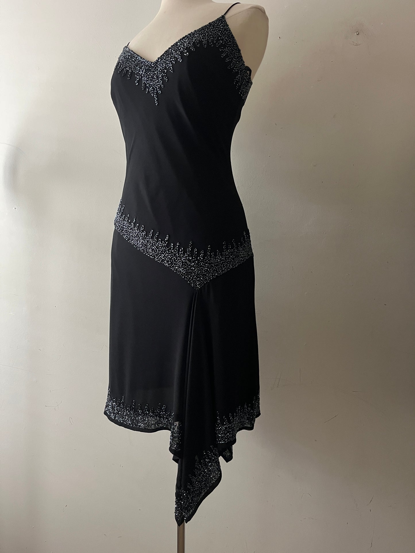 Black Beaded Fairy Dress | Medium