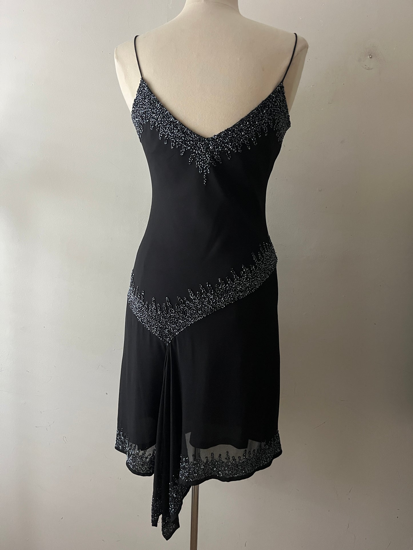 Black Beaded Fairy Dress | Medium