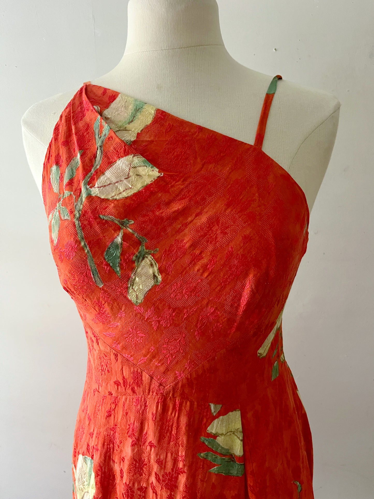 Christian Lacroix Silk Dress with Botanical Appliqué | S/M