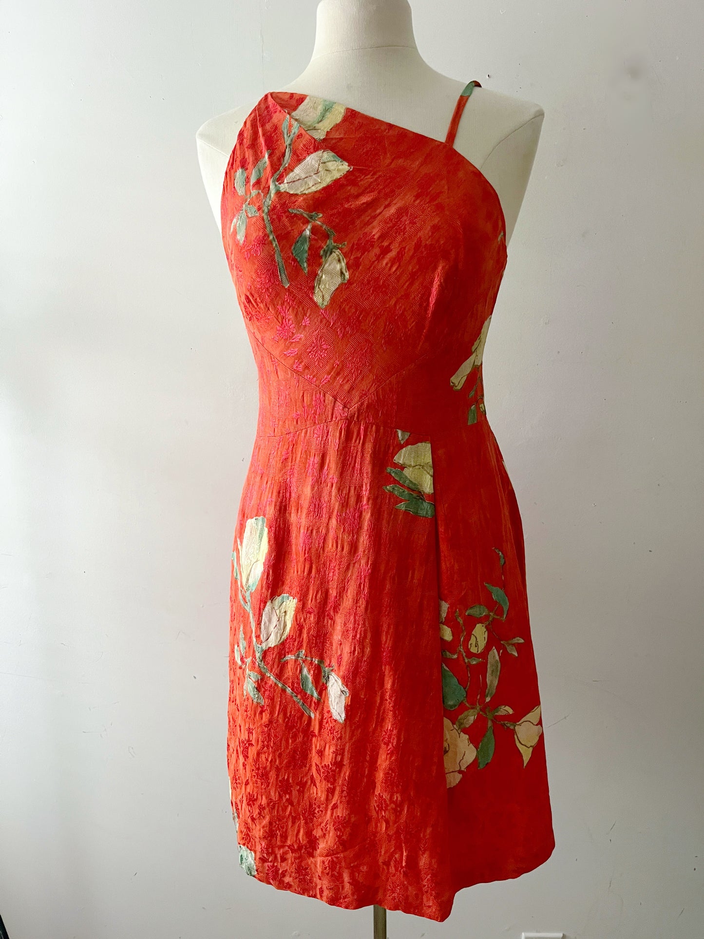Christian Lacroix Silk Dress with Botanical Appliqué | S/M