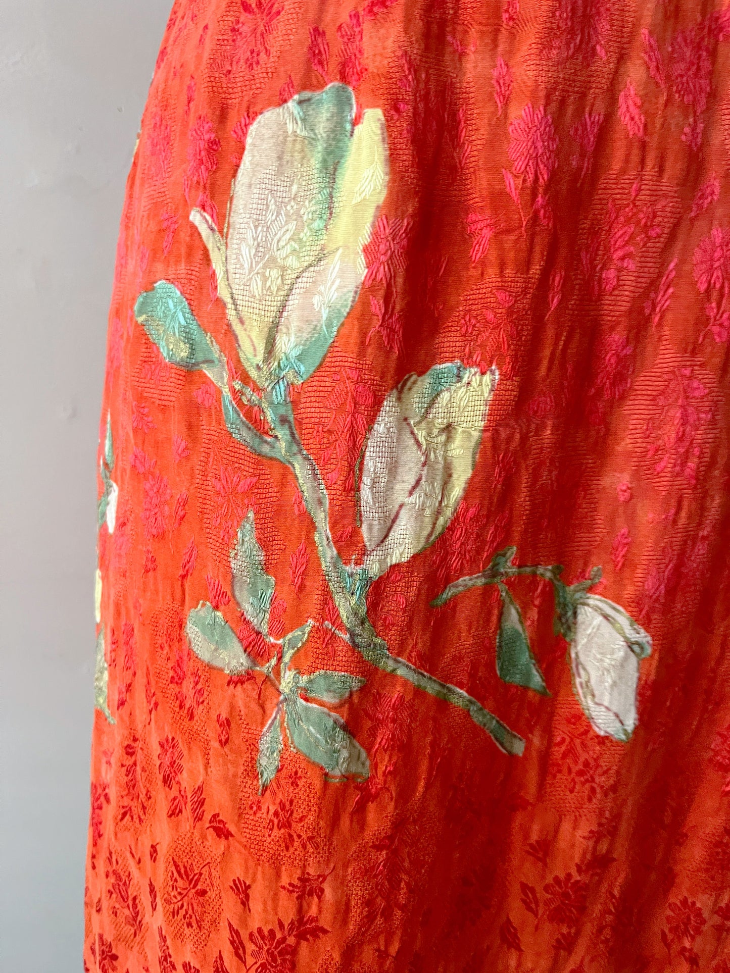 Christian Lacroix Silk Dress with Botanical Appliqué | S/M