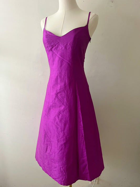 Tara Jarmon Purple Violet Silk Dress | XS/S
