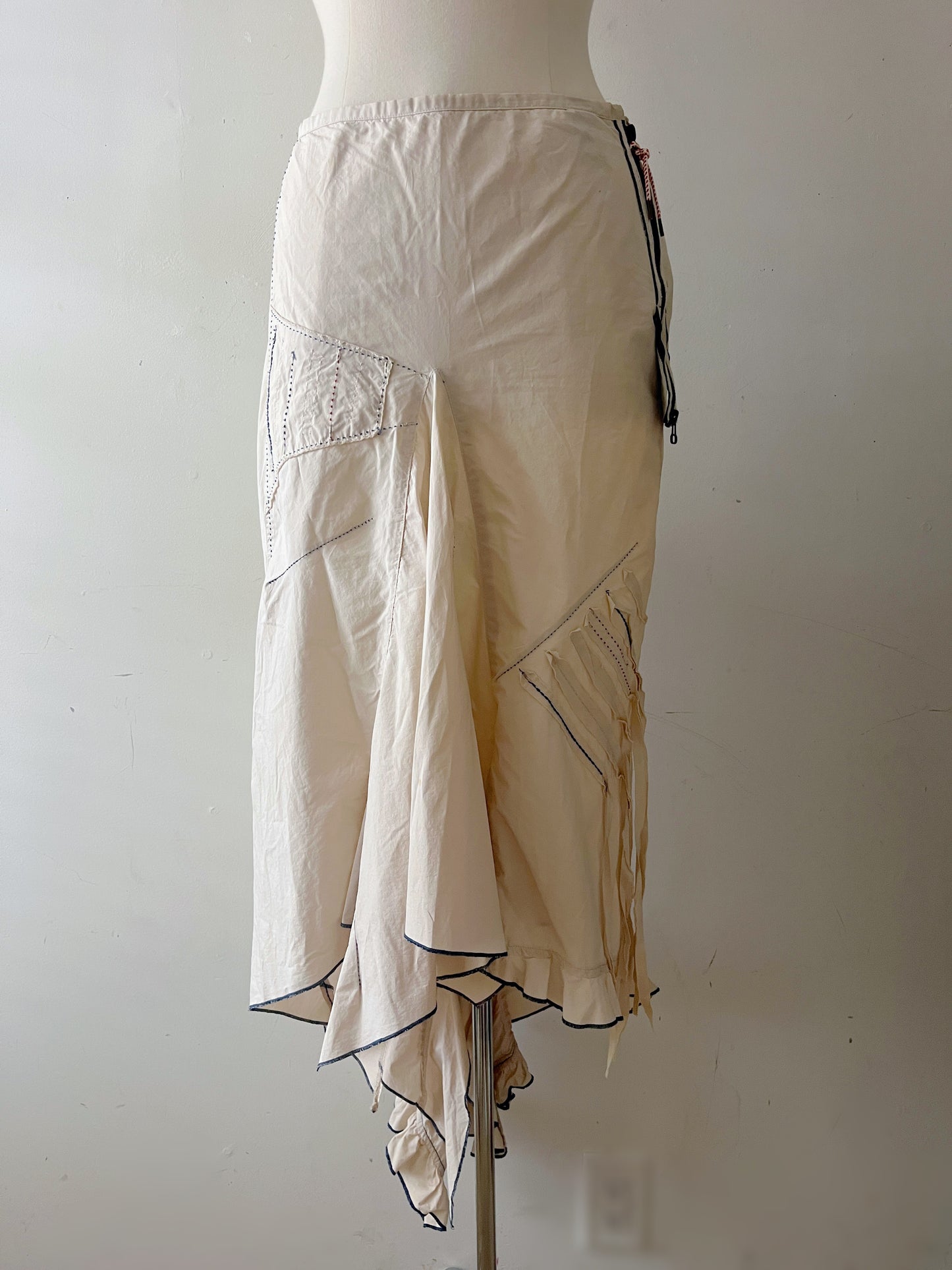 Marithe Francois Girbaud Textured Cotton Skirt| Medium