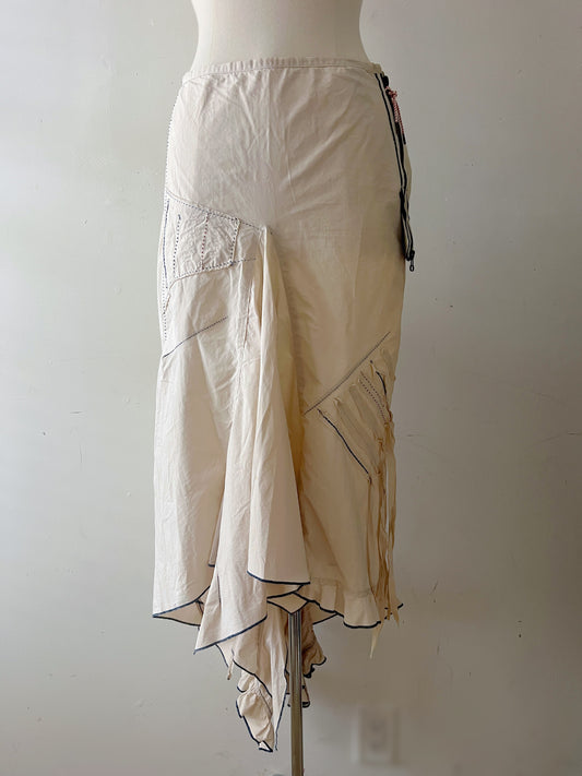 Marithe Francois Girbaud Textured Cotton Skirt| Medium