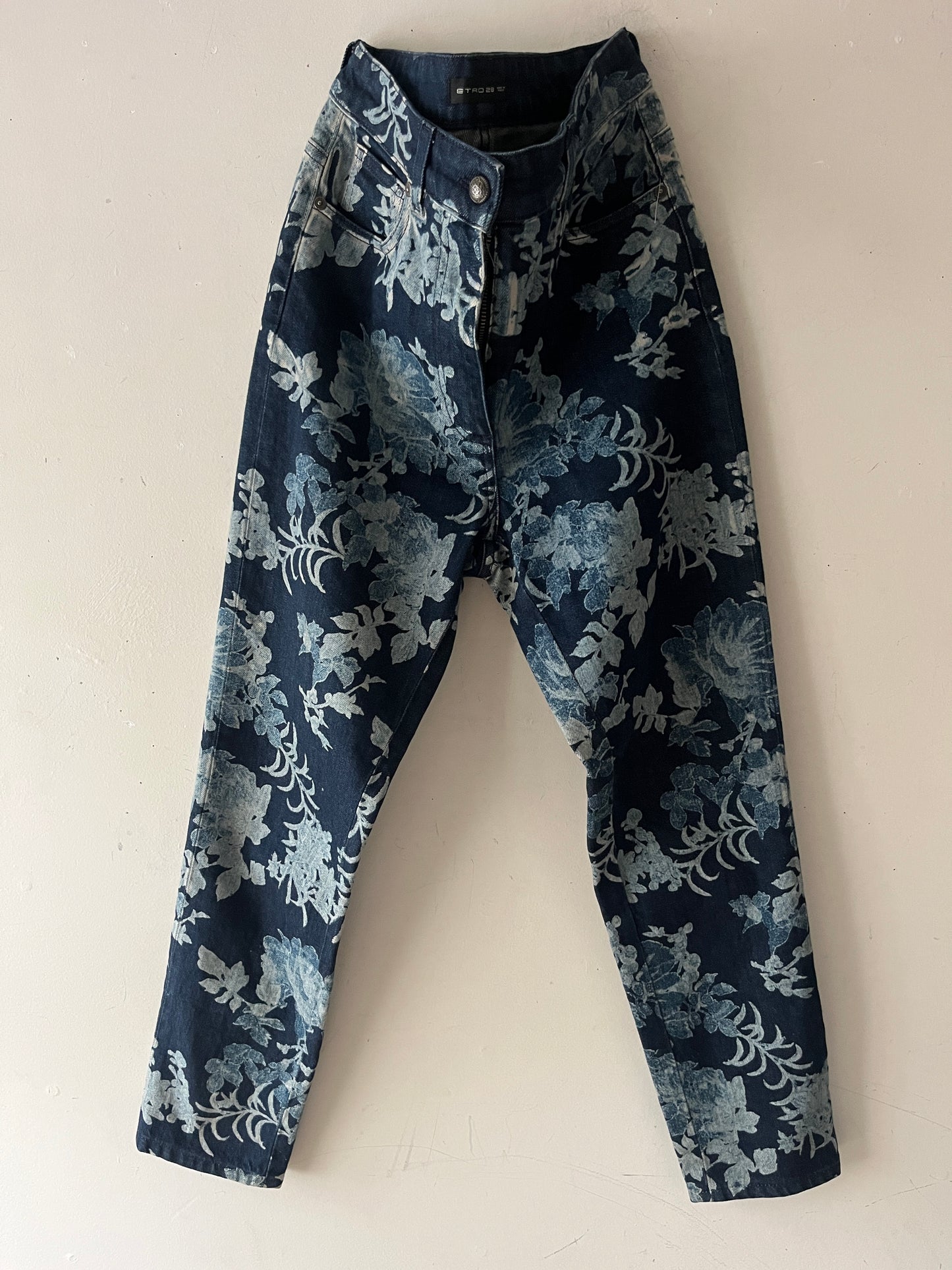 Etro Floral Print Denim| Medium