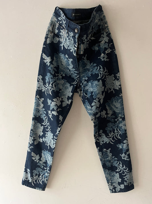 Etro Floral Print Denim| Medium